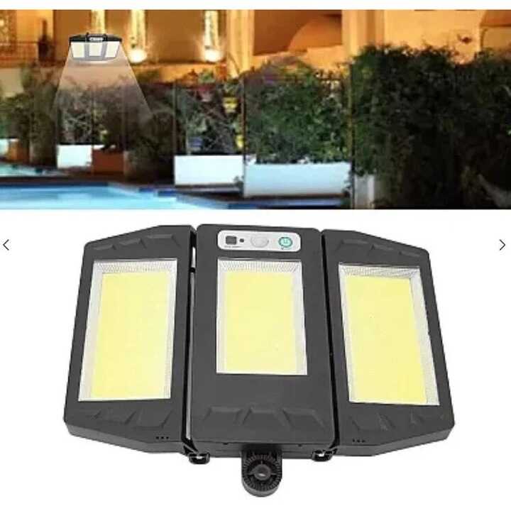 Napelemes Lámpa 3 Részes, 270 fokban álítható Mozgásérzékelős, Távirányítós 3 Akkumulátoros, IP65 Vízálló HS-V97 - Image 7