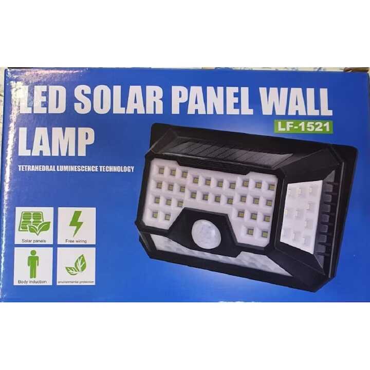 Napelemes Fali Lámpa 66 LED, Mozgásérzékelős, 5000K, 17 x 10 cm LF-1521 - Image 8