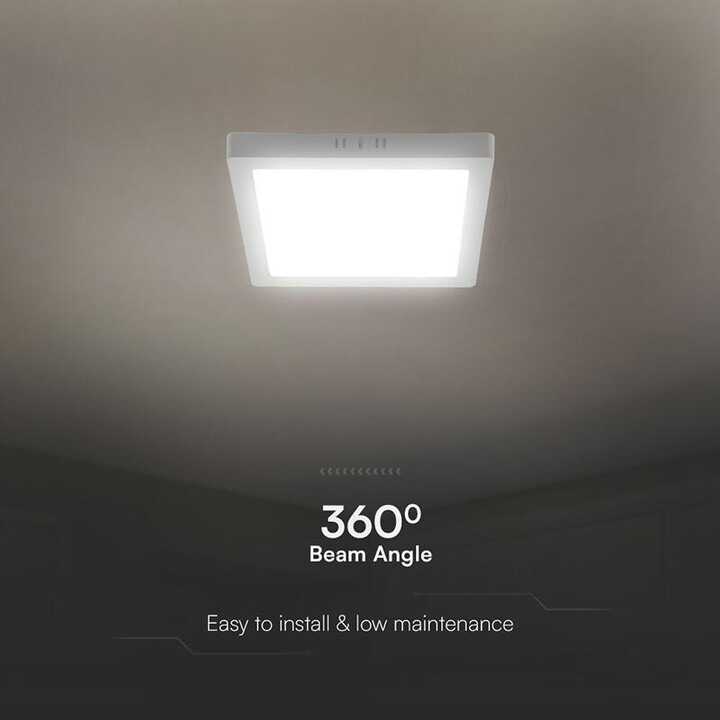 Modee LED Kocka lámpa szett Panel P-Series 4 db / csomag (214x214 mm), 18W, 1980 Lumen, Felületre Szerelhető - Image 4