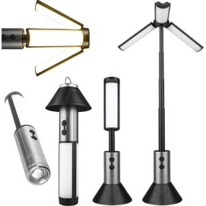 Szuper Fényes multifunkciós teleszkópos Kempinglámpa - Újratölthető, 54 LED-es, Állítható Fényű YD-2324