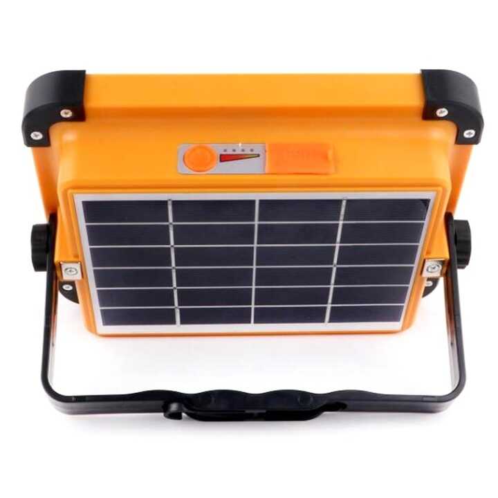 LED lámpa Hordozható reflektor kábeles napelemmel Vízálló 250W, 12000 mAh, Napelemes, Power Bank, IP66 W887A - Image 9