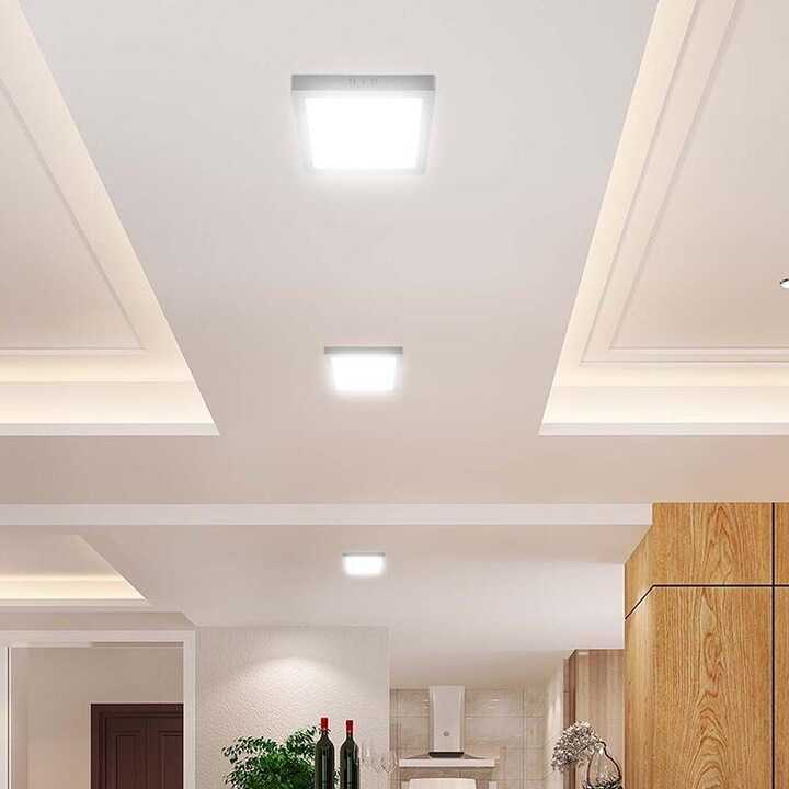 Modee LED Kocka lámpa szett Panel P-Series 4 db / csomag (214x214 mm), 18W, 1980 Lumen, Felületre Szerelhető - Image 2