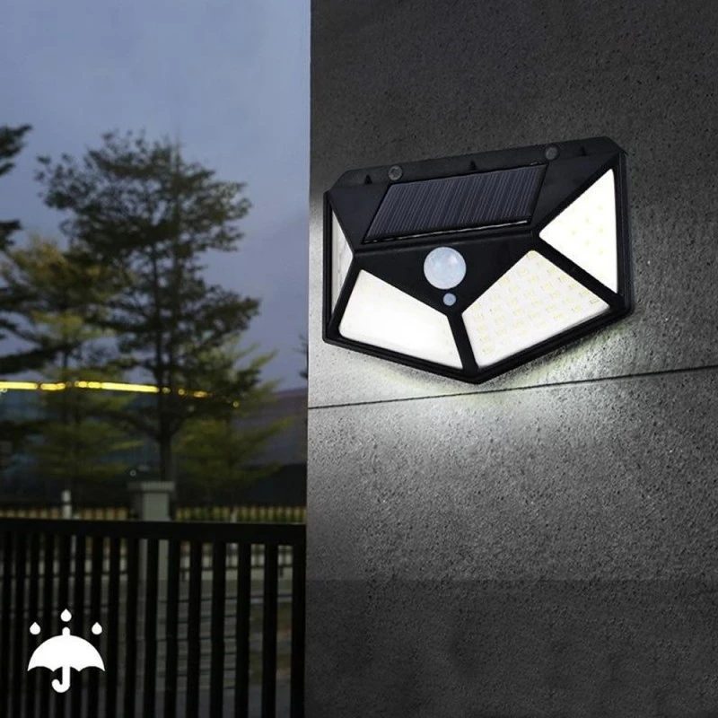 Napelemes Fali Lámpa: 208 LED-es, Mozgásérzékelős, Vízálló SH-208 - Image 2