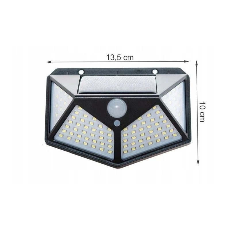 Napelemes Fali Lámpa: 208 LED-es, Mozgásérzékelős, Vízálló SH-208 - Image 4