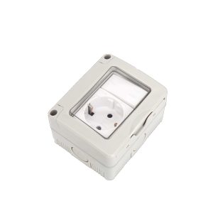 Vízmentes kültéri hálózati aljzat 16A 250V szürke Aigostar