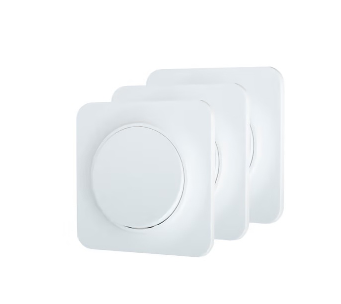 Egypólusú süllyeszthető villanykapcsoló (kör alakú billentyű) fényerőszabályzós 10A 250V fehér Aigostar