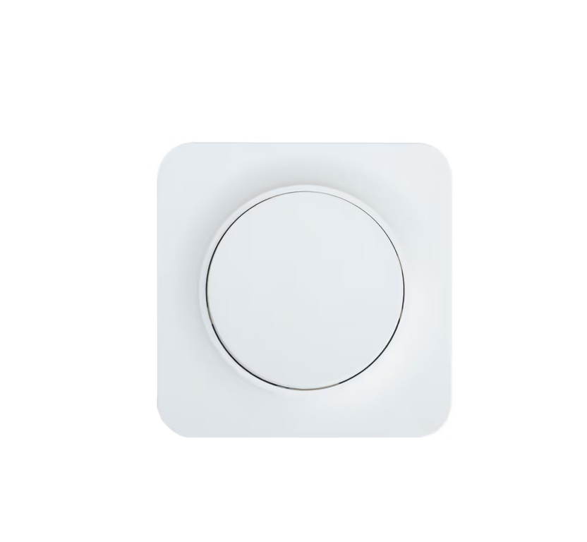 Egypólusú süllyeszthető villanykapcsoló (kör alakú billentyű) fényerőszabályzós 10A 250V fehér Aigostar