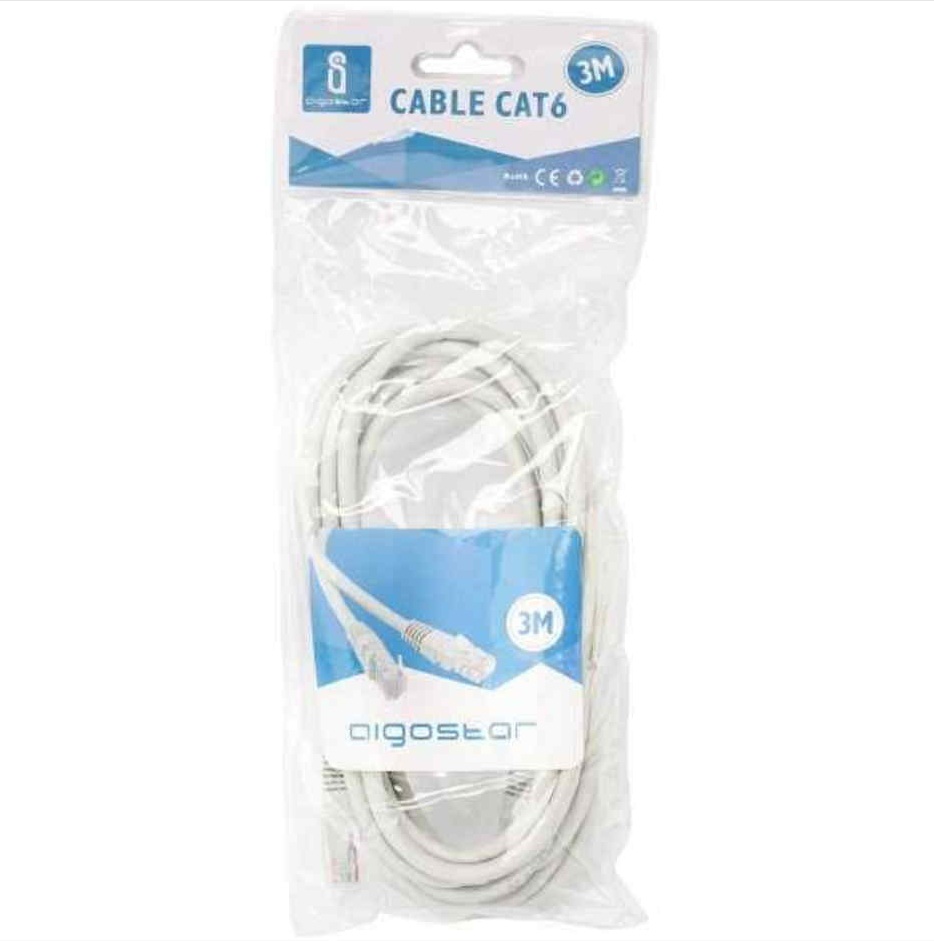 Hálózati LAN kábel 3 méteres internetkábel (RJ45) 3m Aigostar