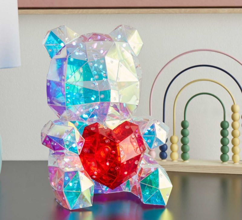 Led-es világító maci rózsával a kezében ,választható méretben - Image 2