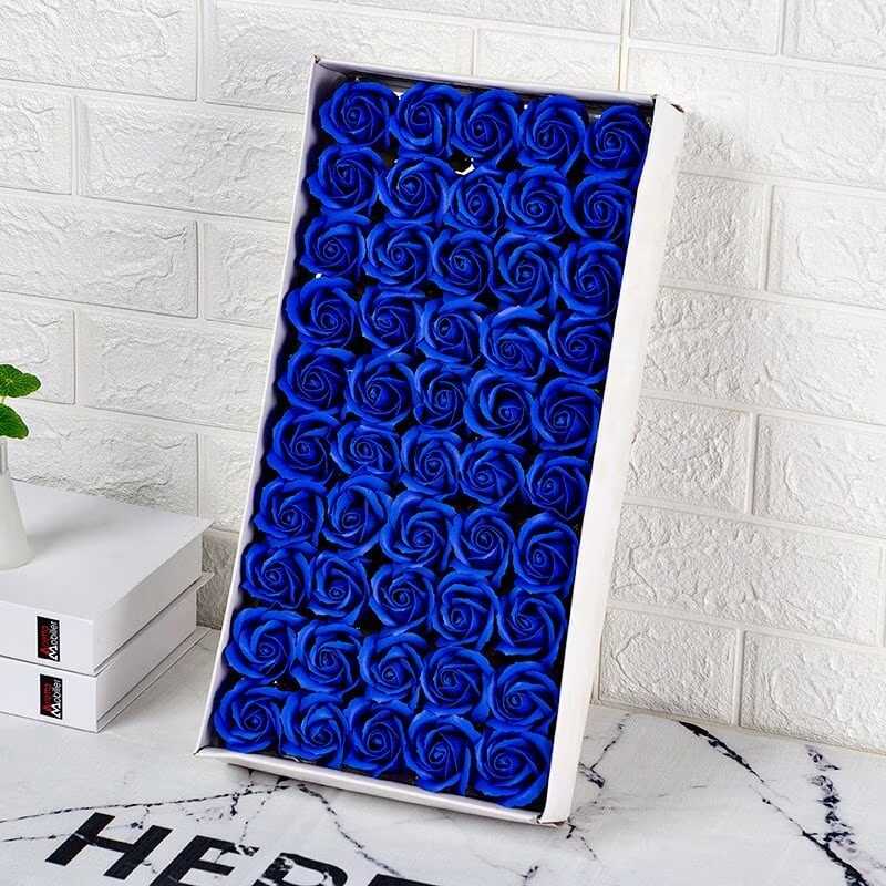 Dekorációs rózsa - kék 50 db - Image 2