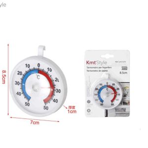 Analóg hűtő- és fagyasztóhőmérő akasztóval 8.5x7cm Kmt Style
