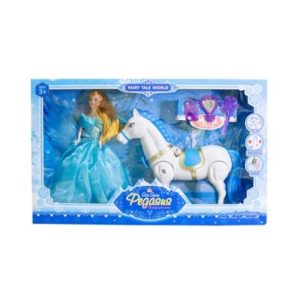 Jégtündér Hercegnő sétáló unikornissal és fény efektekkel