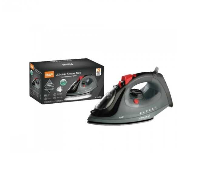 Raf R.1245G Professzionális Gőzölős Vasaló – 1800W, Kerámia Talppal és Öntisztító Funkcióval