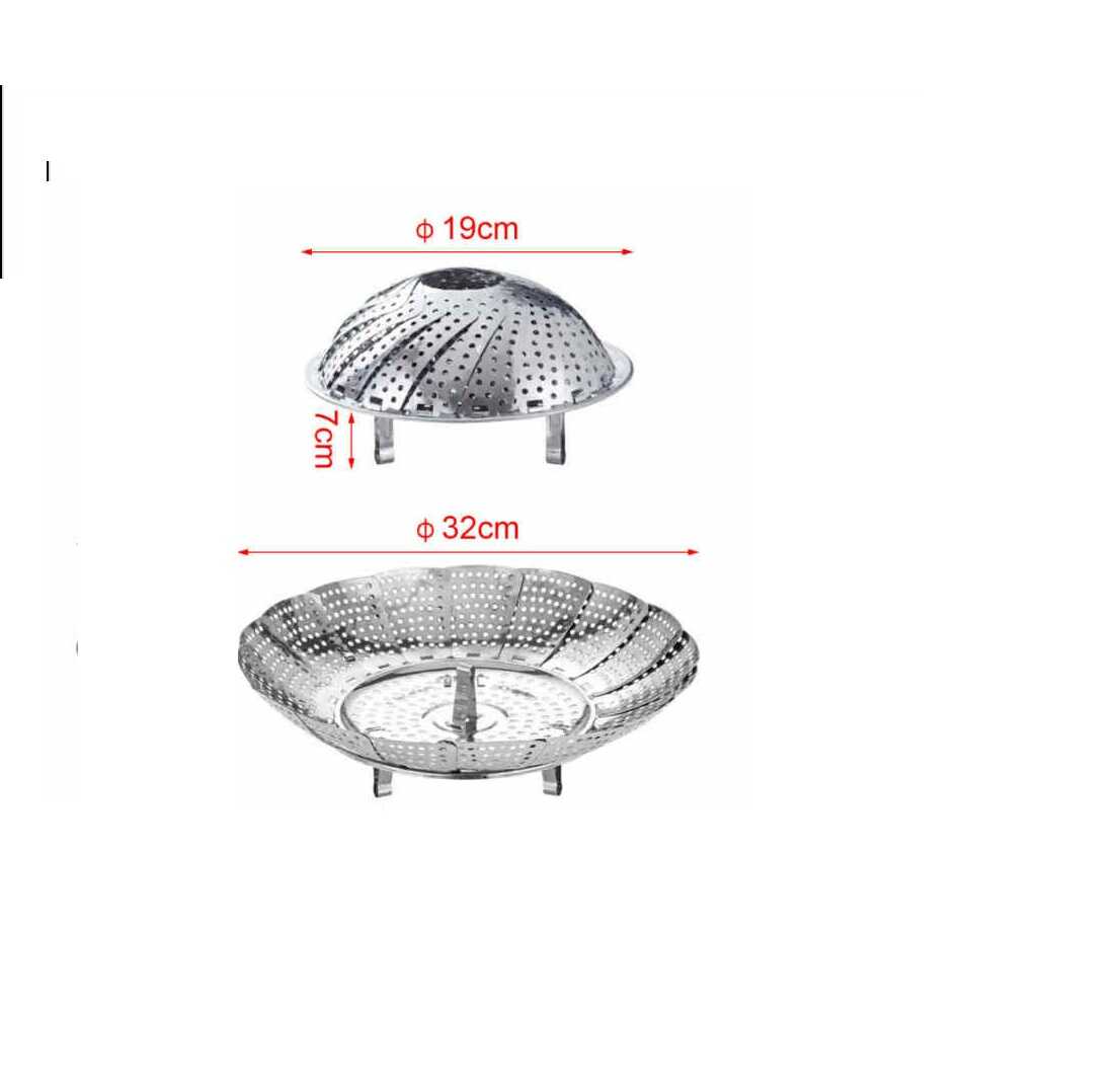 Rozsdamentes extra nagyméretű párolóbetét 19-32cm Kmt Style - Image 3