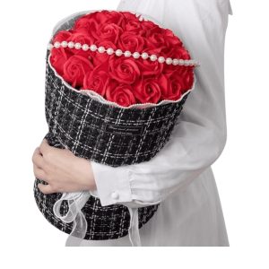 Valentin napi örökrózsa csokor -választható színben