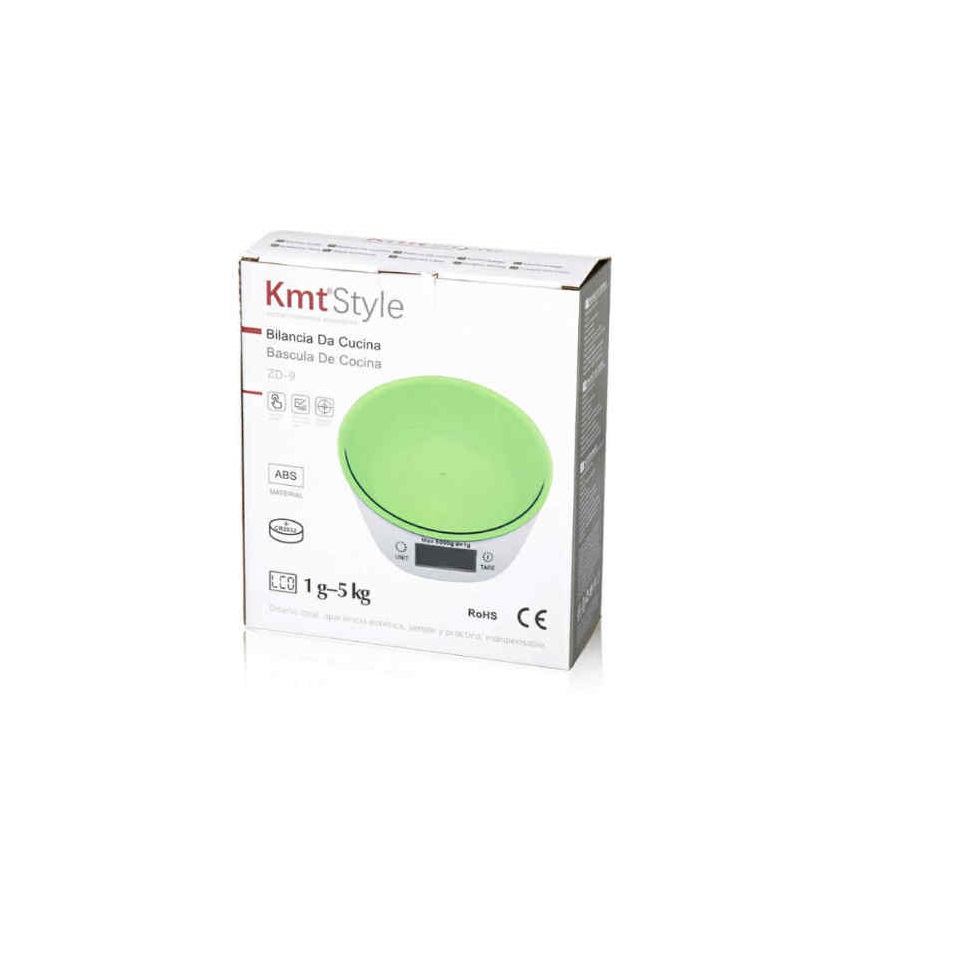 Digitális konyhai mérleg mérőtállal 5kg / 1g (20cm) Kmt Style - Image 3