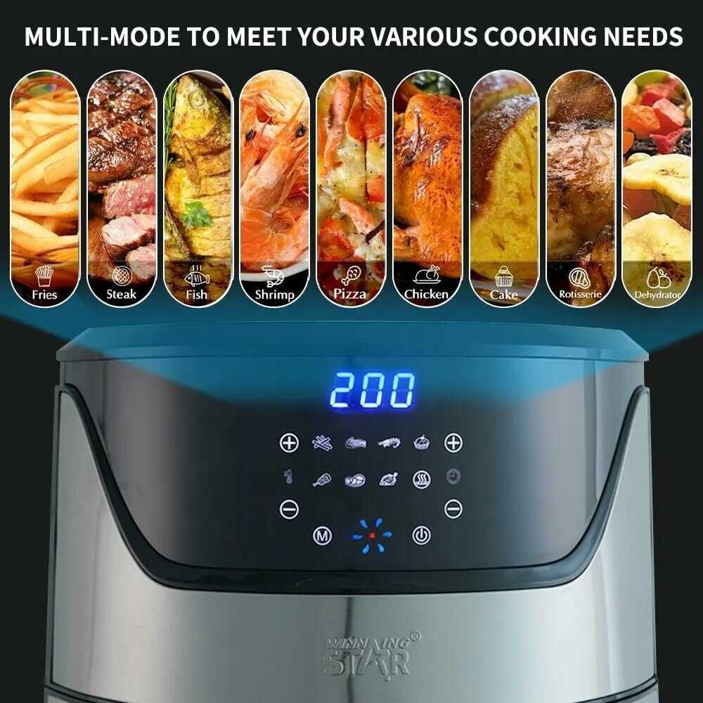 Winning Star ST-9685 Forró levegős sütő / Air fryer , 7 L , 1800 W - Image 5