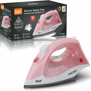 Raf R.1106P Gőzölős vasaló ,hőmérséklet szabályzóval , 200 ml víztartállyal , rózsaszín , 1800 W