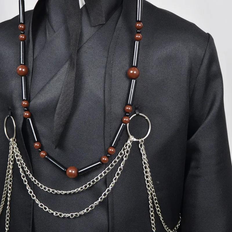 K-POP stílusú sötét varázsló / démonvadász jelmez fiúknak – kalappal - Image 2