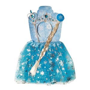 Jégkirálynő Varázs Szett – Elsa jelmez 4 részes szett