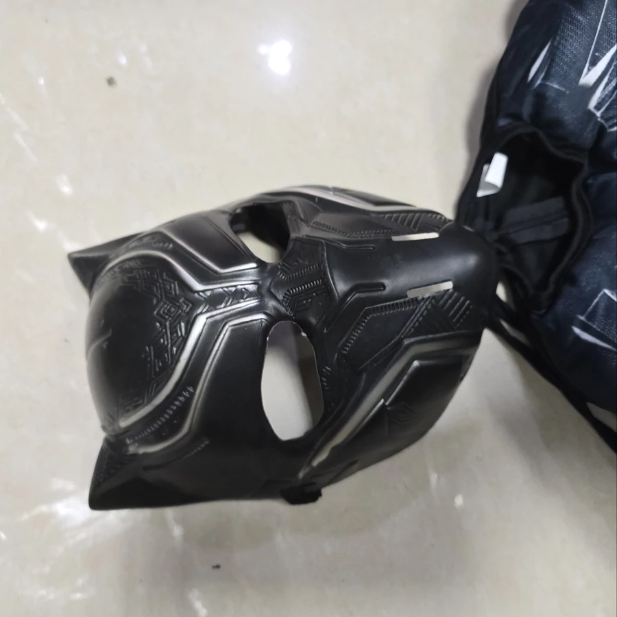 Fekete Párduc jelmez izomzattal, overállal és maszkkal gyerekeknek - Image 5