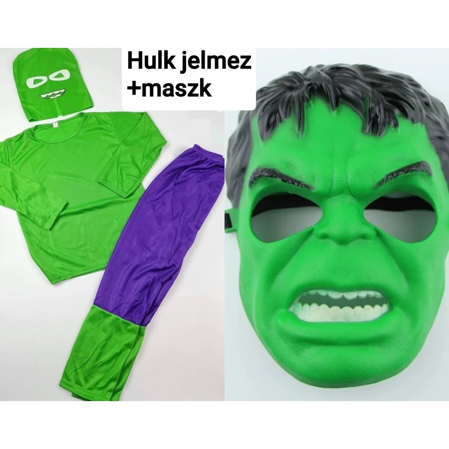 Hulk Farsangi jelmez gyerekek részére Álarcal - Image 6