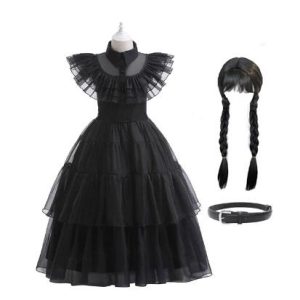 Wednesday jelmez parokával báli ruha XL 10-12 Év