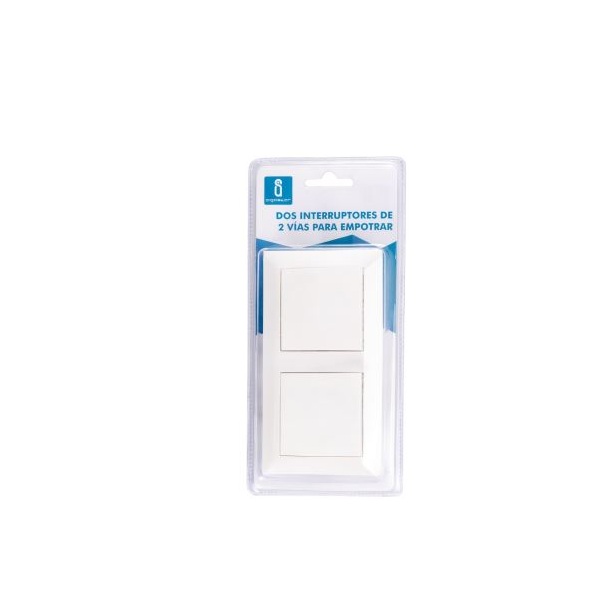 Kettős süllyeszthető váltókapcsoló 10A 250V fehér Aigostar