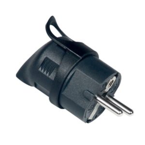 Hálózati csatlakozó Húzófüles Pipadugó Fekete 3680W 16A 250V IP20 beltéri Extra Star