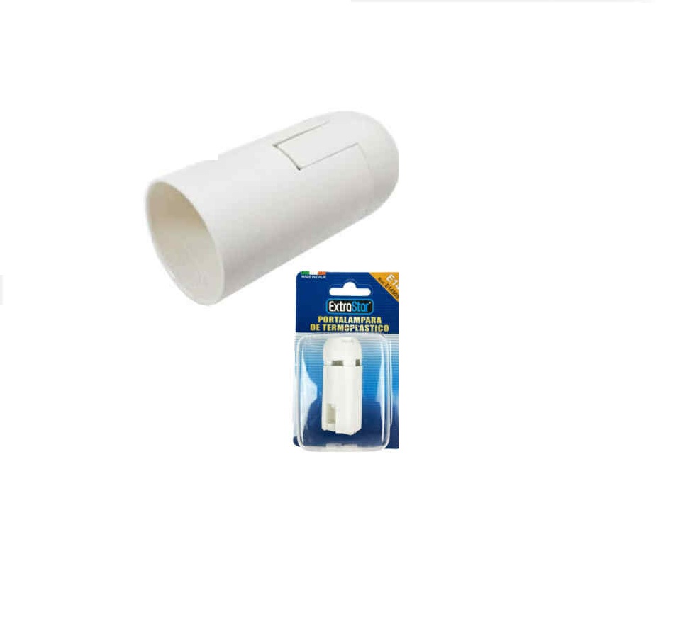 Termoplasztikus Izzó Foglalat E14 Fehér 250V 25x150x95mm ExtraStarTermoplasztikus Izzó Foglalat E14 Fehér 250V 25x150x95mm ExtraStar