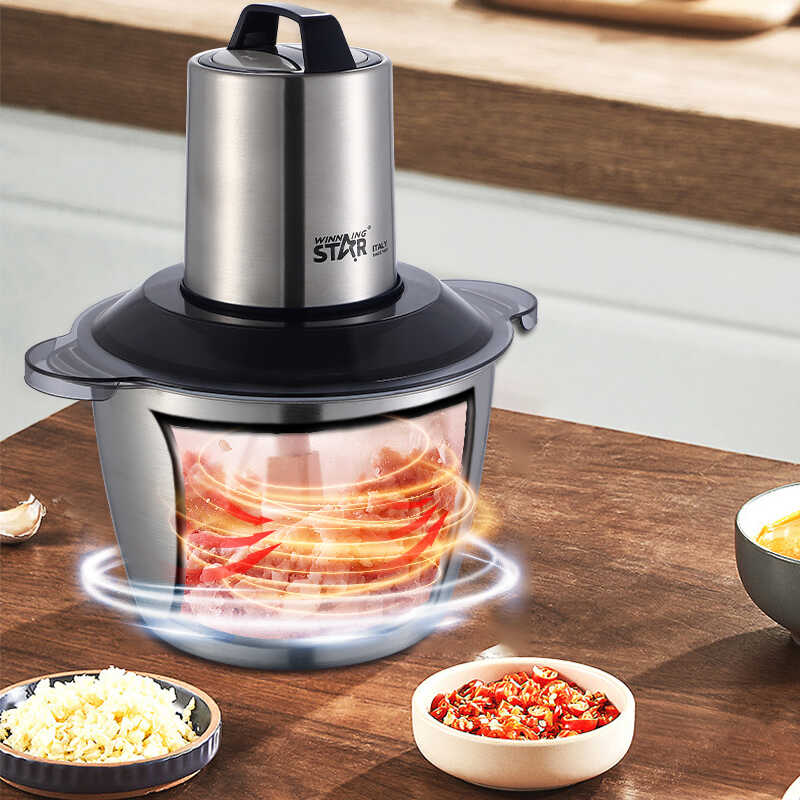 Winning Star ST-5507 Rozsdamentesacél húsdaráló és aprító , 3 L , 300W - Image 2