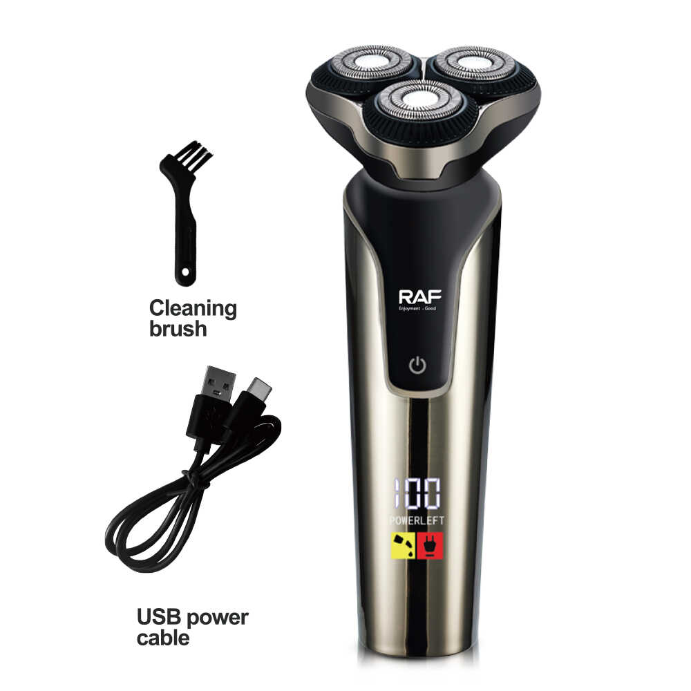 Raf R. 4060 Akkumulátoros borotva ,ergonomikus kialakítás , digitális kijelző , vízálló , 10.000RPM - Image 3
