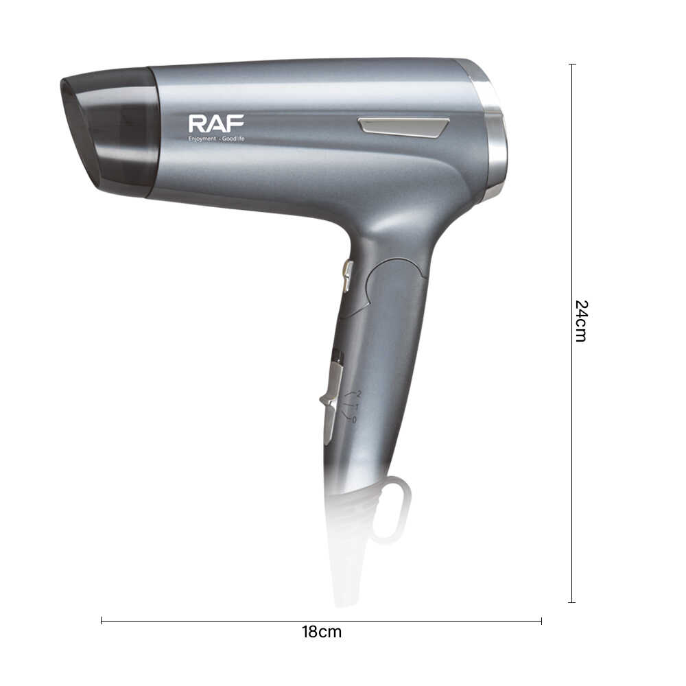 Raf R.464 Professzionális Összecsukható Hajszárító – 1600W, Ionos technológiával - Image 6
