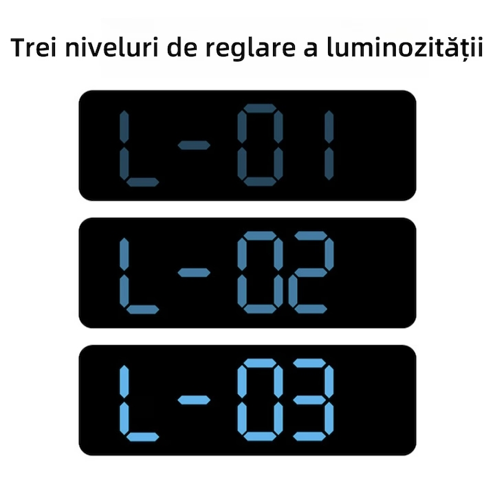 Digitális ébresztő óra pára mutatóval - Image 4