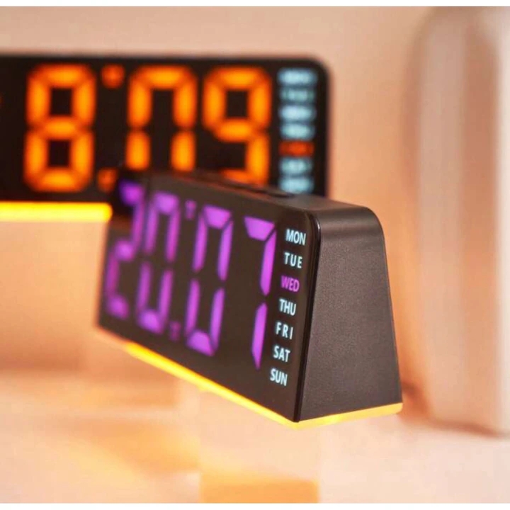 Multicolor Slim Horizon – Digitális Ébresztőóra és Környezeti Monitor - Image 3