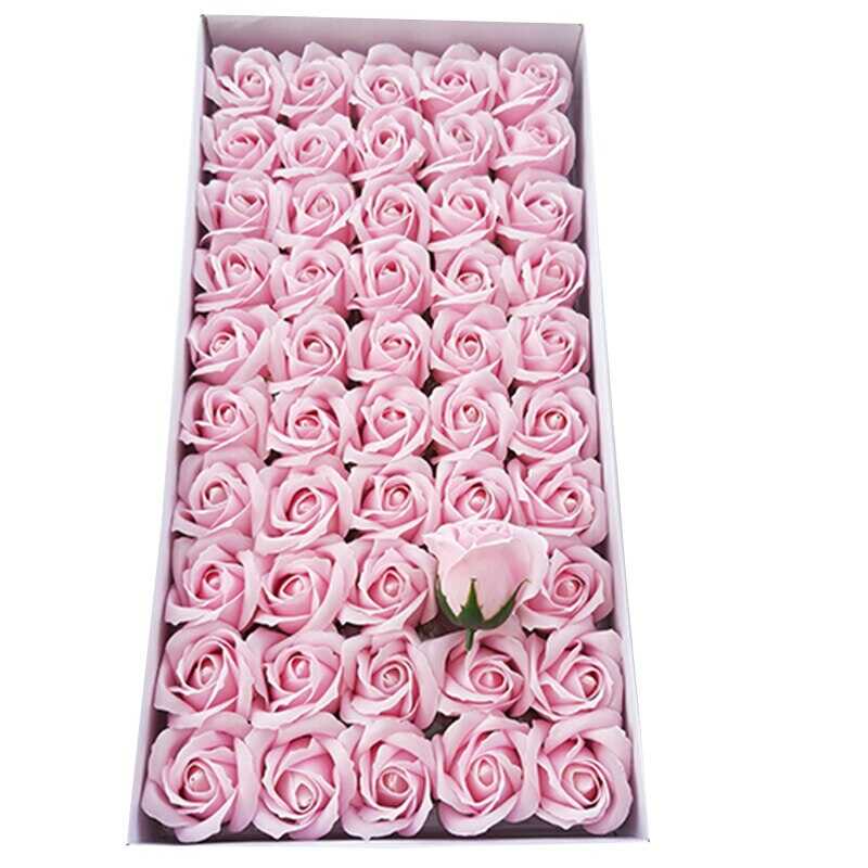 Dekorációs rózsa - babarózsaszín 50 db - Image 2