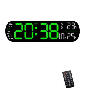 Lumina Max – Óriás Digitális Falióra Távirányítóval és Intelligens Klímamonitorral