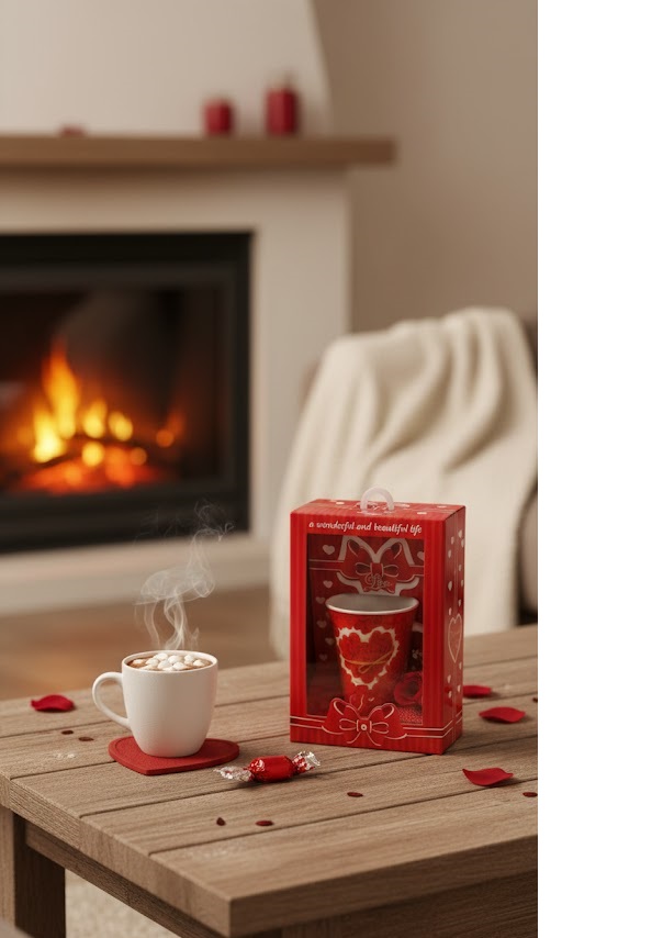 Valentin napi bögre stílusos ajándéktáskában - Image 2