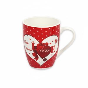 Valentin napi kerámia bögre 340 ml