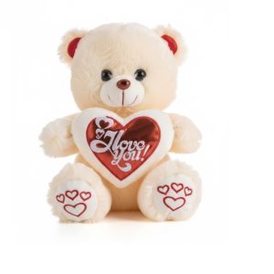 Szívküldi Maci  Választható színben , 30 cm