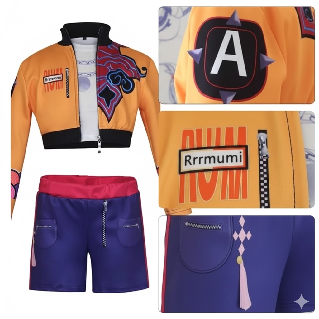 K-POP Demon Hunters: Rummi Cosplay Szett – prémium kiadás - Image 5