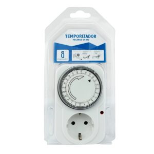 Mechanikus napi időkapcsoló óra 250 V / 16 A fehér Aigostar