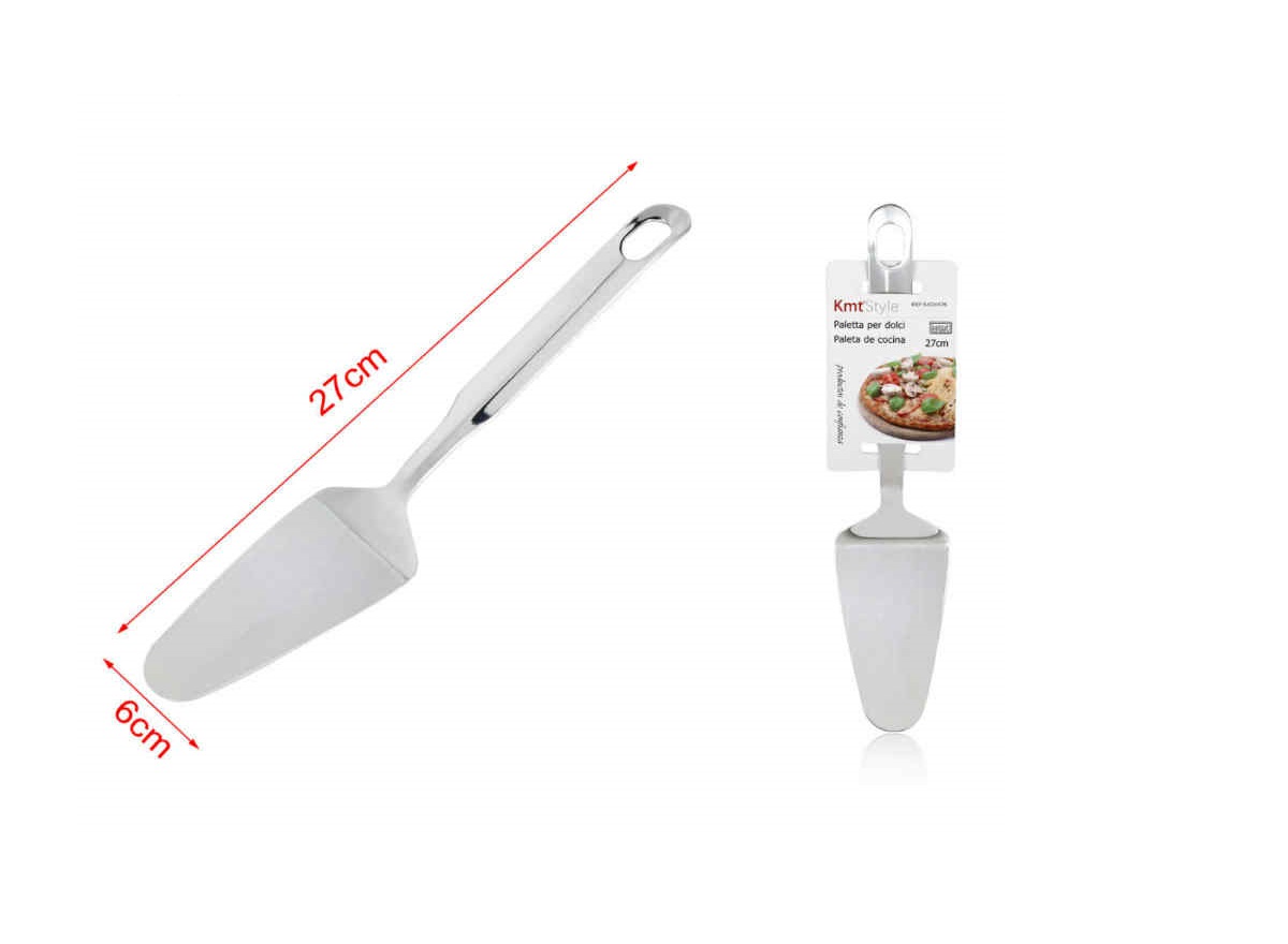 Rozsdamentes acél tortalapát és süteménytálaló 27x6cm Kmt Style