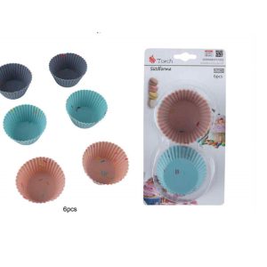 Szilikon muffin sütőforma készlet 6 db-os Torch