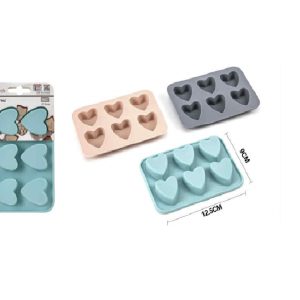Szív alakú szilikon praliné és csokoládé forma 6 részes Torch