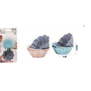 Virág alakú szilikon muffin sütőforma készlet 7x2.5cm Torch