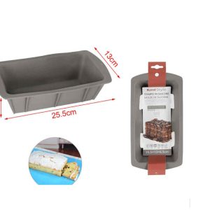 Téglalap alakú szilikon sütőforma és kenyérsütő 25.5x13x6.5cm Kmt Style