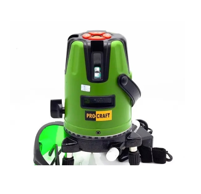 3D Zöld Lézeres Szintező akkumulátoros 15 méter (3 síkú) LE-3D PROCRAFT