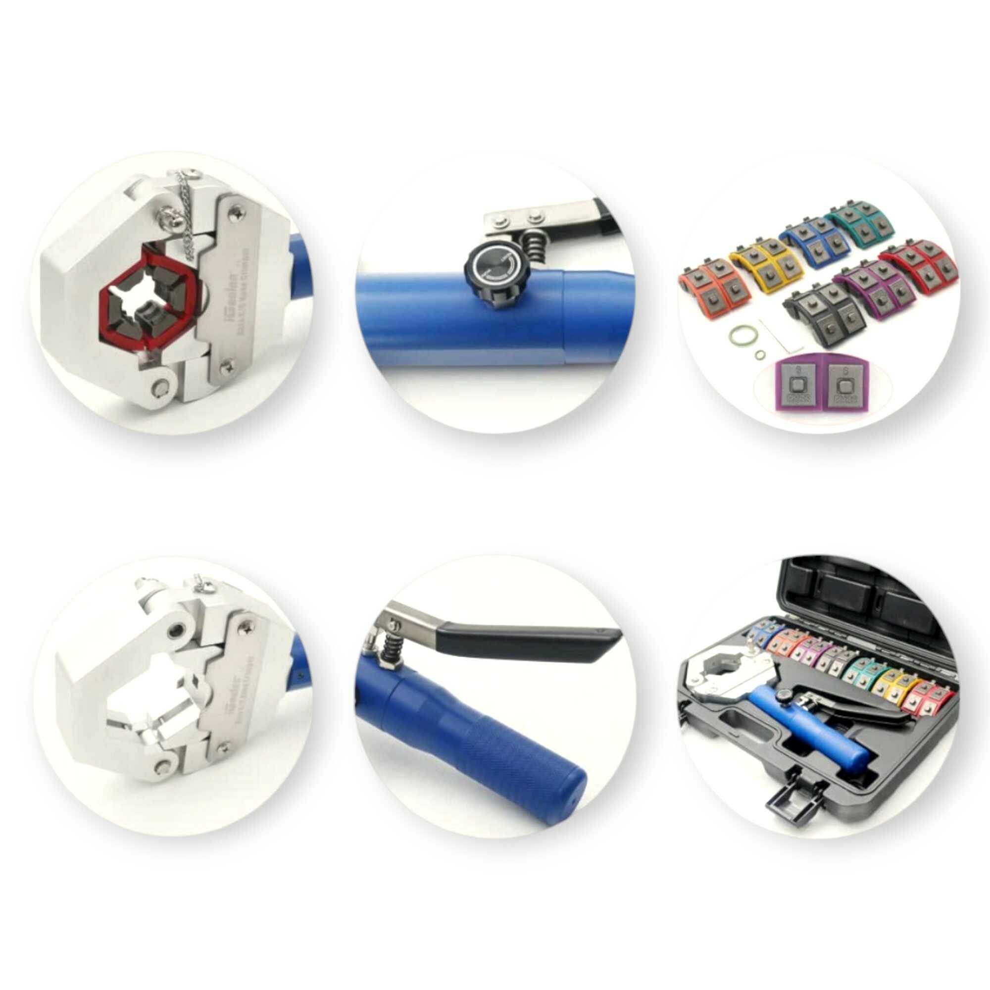 Hidraulikus AC Cső Krimpelő HBM 8 Tonna 4-70mm HA-0043 Hitman