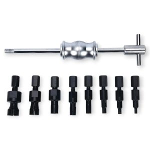 9 részes Professzionális Csúszókalapácsos Belső Csapágy Kihúzó Készlet - 8-32 mm Vakfurat Adapterekkel - HAINA HA-6002